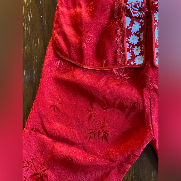 Traditional Red Silk 2 Piece Chinese New Year Suit - 12 Months - Picture 4 of 6